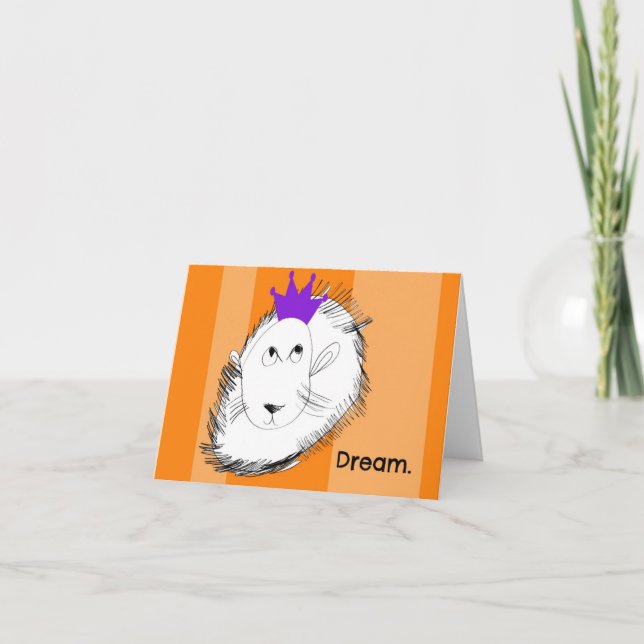 The Lion Dreams Notecard (Front)