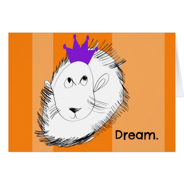 The Lion Dreams Notecard