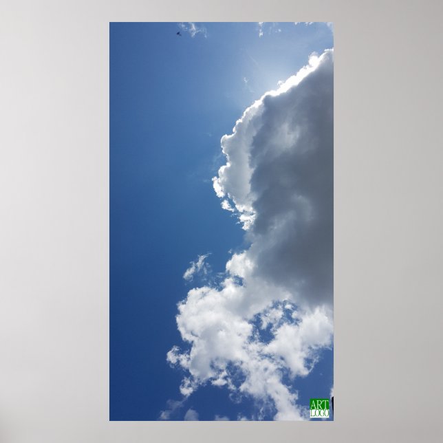 The Lion Face Cloud Photo Wall Poster (Front)