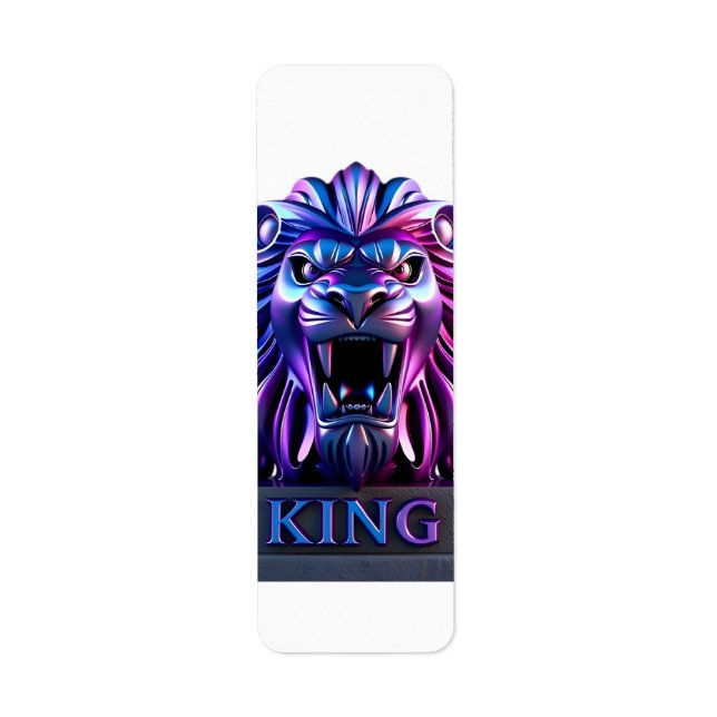 The lion face label (Front)
