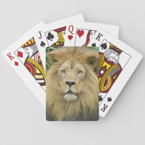 The Lion Face Poker Cards