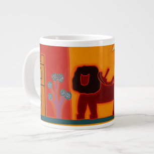 The Lion From Fulham Broadway 2008 Large Coffee Mug