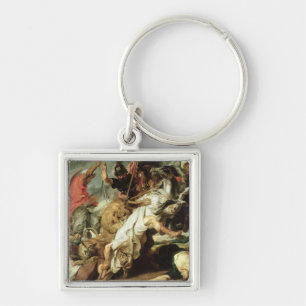The Lion Hunt, 1621 Keychain