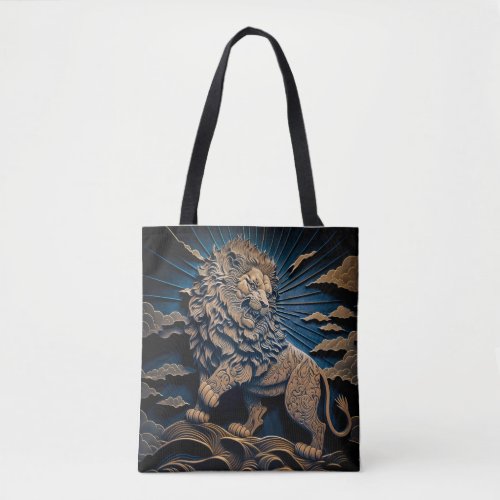 The Lion in the Sky Tote Bag