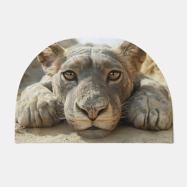 The lion is sleeping doormat (Front)