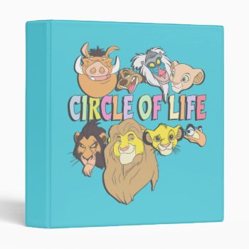 The Lion King | Circle Of Life 3 Ring Binder by lionking at Zazzle