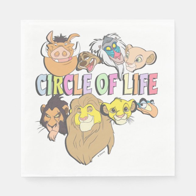 The Lion King | Circle of Life Napkins (Front)