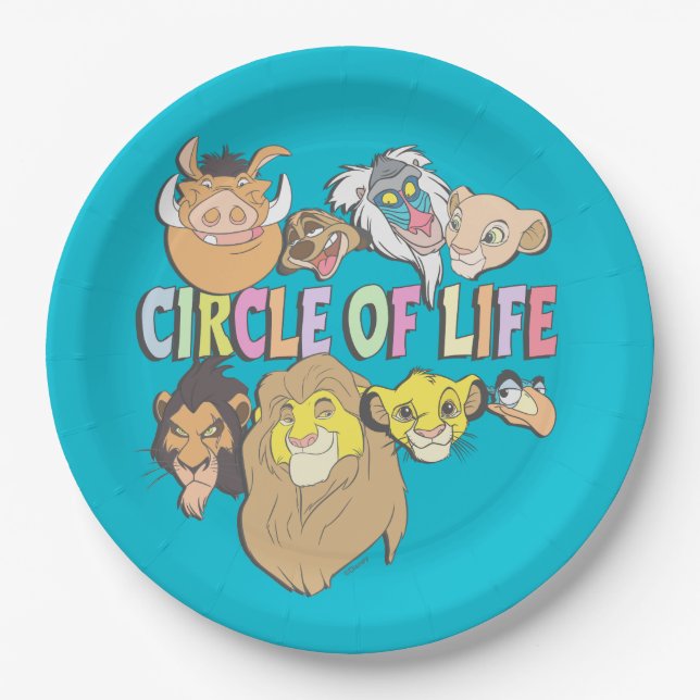 The Lion King | Circle of Life Paper Plates (Front)