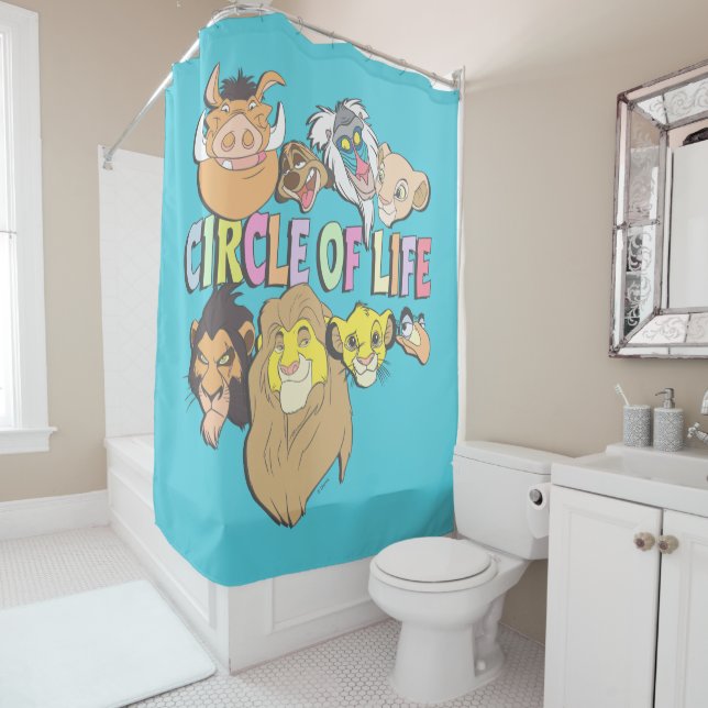 The Lion King | Circle of Life Shower Curtain (In Situ)