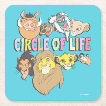 The Lion King | Circle Of Life Square Paper Coaster by lionking at Zazzle