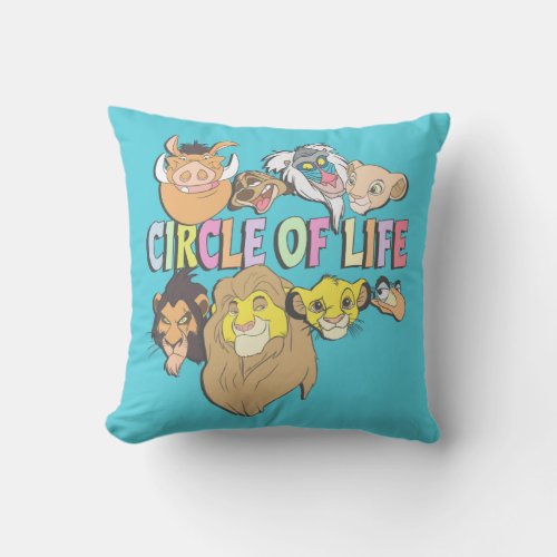 The Lion King  Circle of Life Throw Pillow