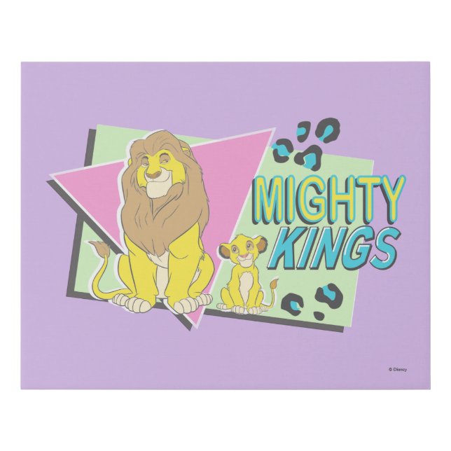The Lion King | Mighty Kings Faux Canvas Print (Front)