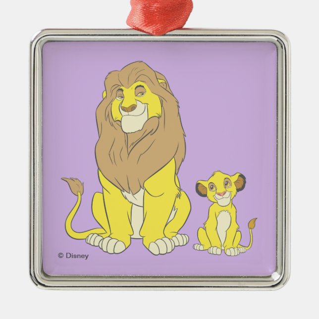 The Lion King | Mighty Kings Metal Ornament (Front)