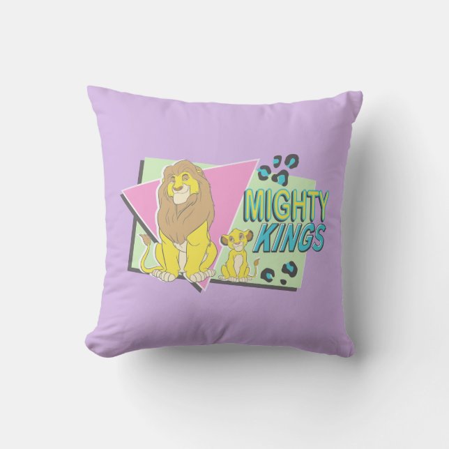 The Lion King | Mighty Kings Throw Pillow (Front)