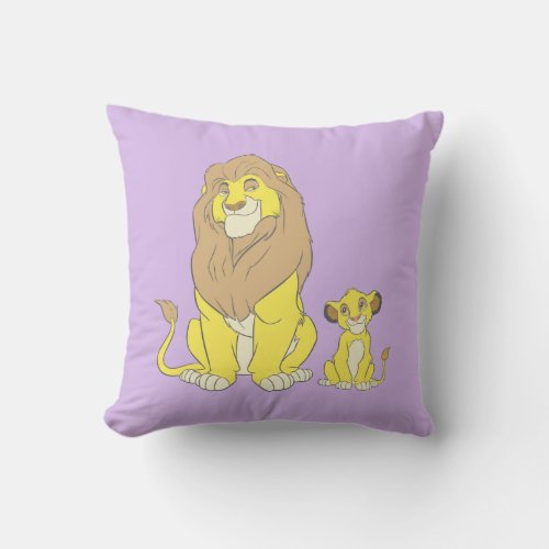The Lion King  Mighty Kings Throw Pillow