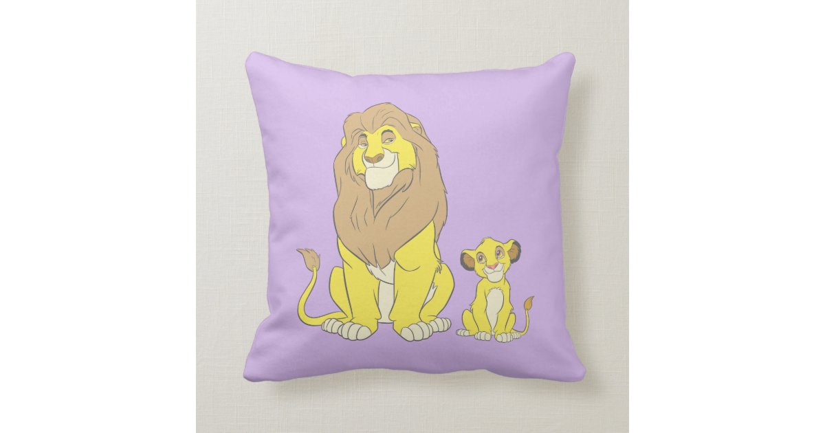 The Lion King | Mighty Kings Throw Pillow | Zazzle.com