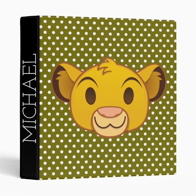 The Lion King | Simba Emoji 3 Ring Binder (Front/Spine)