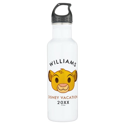 The Lion King  Simba Emoji _ Family Vacation Stainless Steel Water Bottle