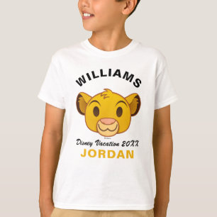 The Lion King Simba Emoji - Family Vacation T-Shirt