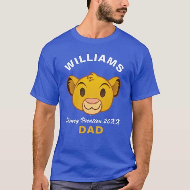 The Lion King | Simba Emoji - Family Vacation T-Shirt (Front)