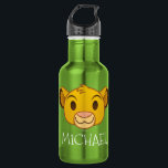 The Lion King | Simba Emoji Water Bottle<br><div class="desc">Express yourself with this super cute Lion King emoji featuring Simba.</div>