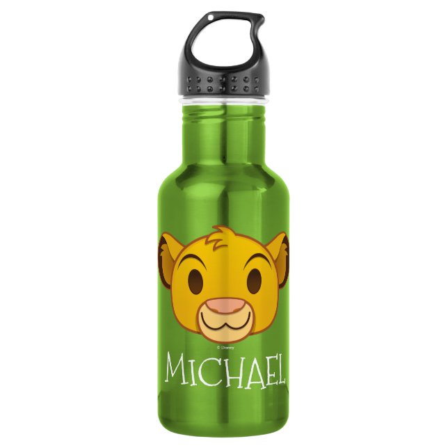 The Lion King | Simba Emoji Water Bottle (Front)