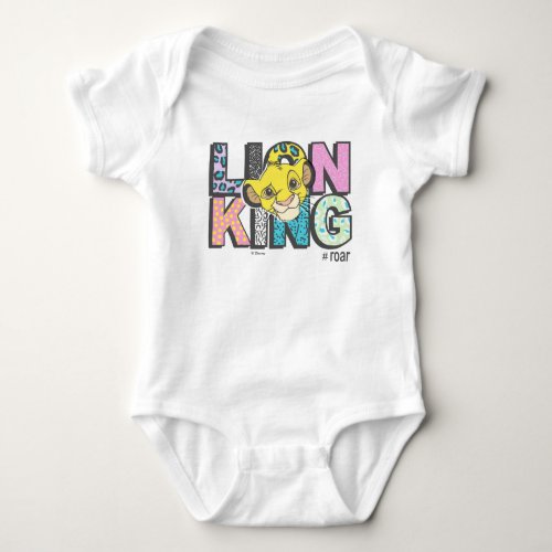 The Lion King  Simba Roar Baby Bodysuit