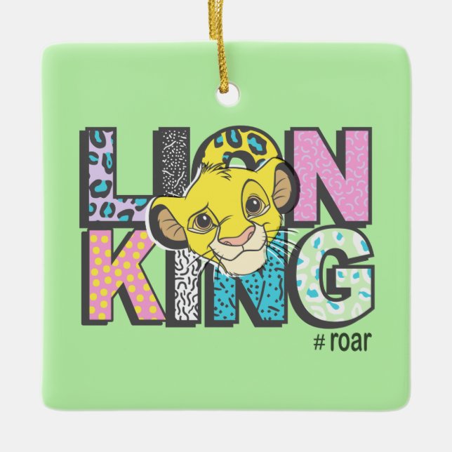 The Lion King | Simba #Roar Ceramic Ornament (Front)