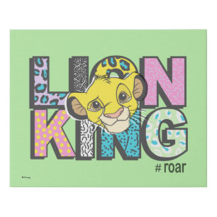 The Lion King Simba #Roar Faux Canvas Print