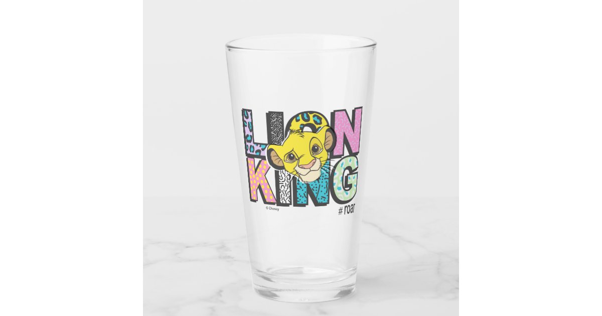 The Lion King | Simba #Roar Glass | Zazzle
