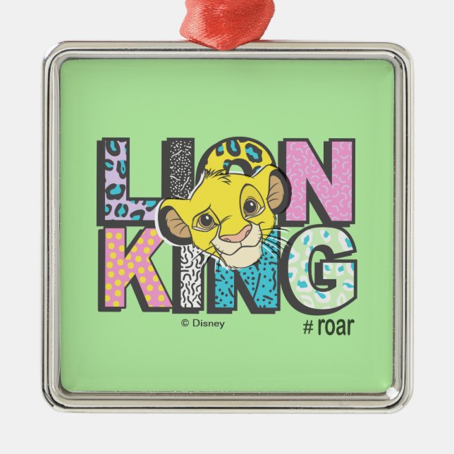 The Lion King | Simba #Roar Metal Ornament (Front)