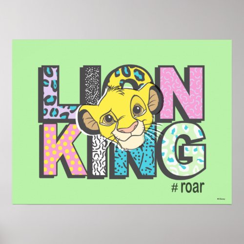 The Lion King  Simba Roar Poster