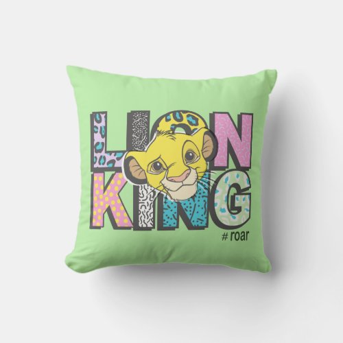 The Lion King  Simba Roar Throw Pillow