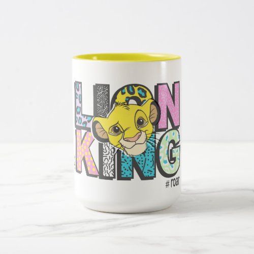 The Lion King  Simba Roar Two_Tone Coffee Mug