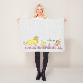 The Lion King | Strolling into the Weekend Fleece Blanket