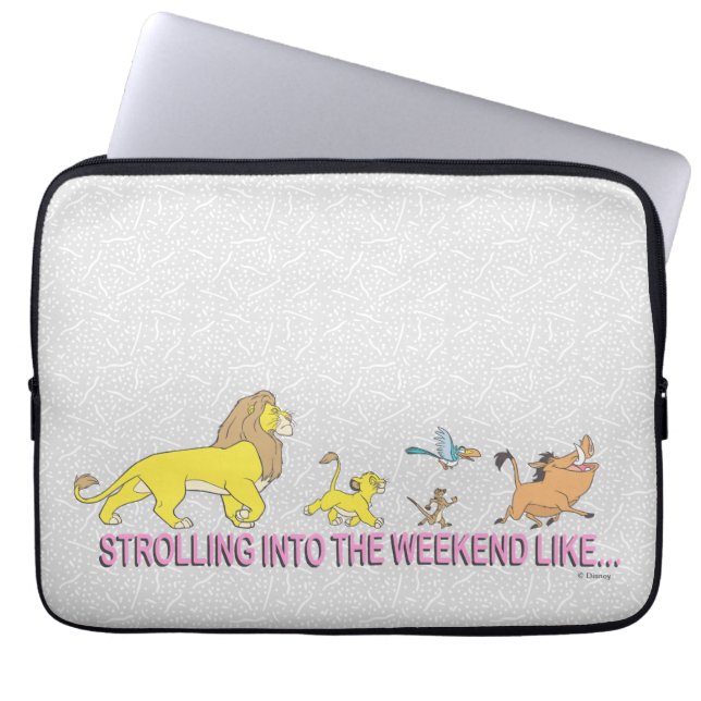 The Lion King | Strolling into the Weekend Laptop Sleeve (Front)