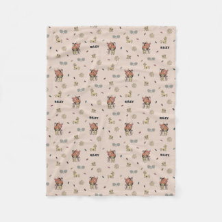 The Lion King Timon and Simba Custom Name Fleece Blanket