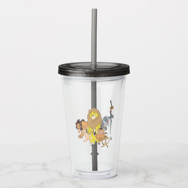 The Lion King | Title & Characters Acrylic Tumbler (Front)