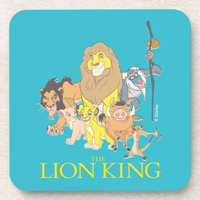 The Lion King | Title & Characters Beverage Coaster (Front)