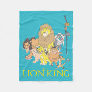 The Lion King Title & Characters Fleece Blanket