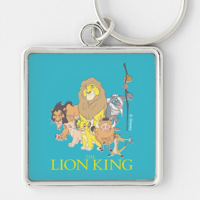 The Lion King | Title & Characters Keychain (Front)
