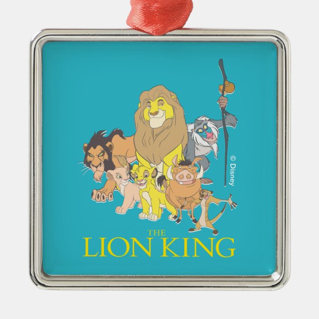The Lion King | Title & Characters Metal Ornament (Front)