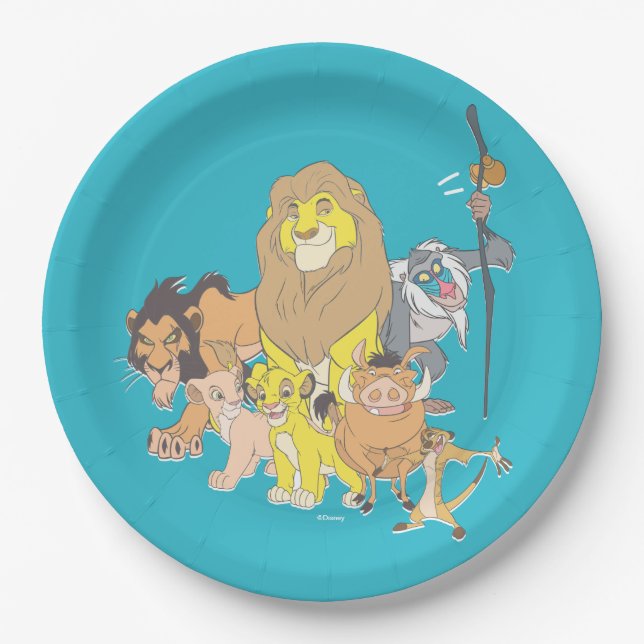 The Lion King | Title & Characters Paper Plates (Front)