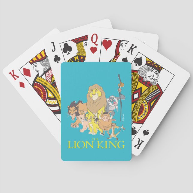 The Lion King | Title & Characters Playing Cards (Back)
