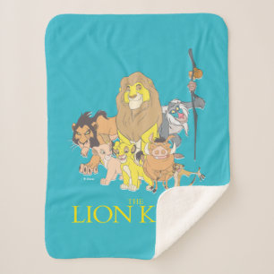 The Lion King   Title & Characters Sherpa Blanket