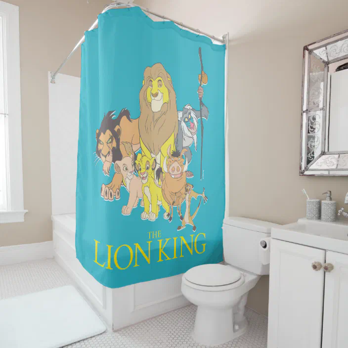 Characters Shower Curtain, Lion King Shower Curtain