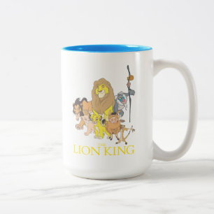 The Lion King Title & Characters Two-Tone Coffee Mug