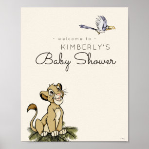 The Lion King Welcome Baby Shower Sign