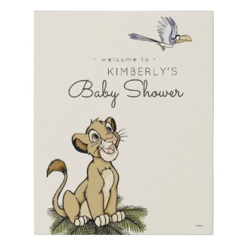 The Lion King Welcome Baby Shower Sign by lionking at Zazzle