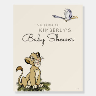 The Lion King Welcome Baby Shower Sign
